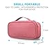 Lacdo Electronic Organizer Travel Cable Organizer Bag Pouch Tech Electronic Accessories Carry Case Portable Double Layers Charger Case for Cable, Cords, Charger, Earphone, Power Bank, Pink