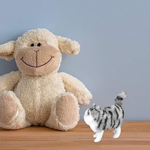 Amosfun Boneca de Gato de Pelúcia Brinquedo de Animal de Pelúcia Travesseiros de Pelúcia Figuras de