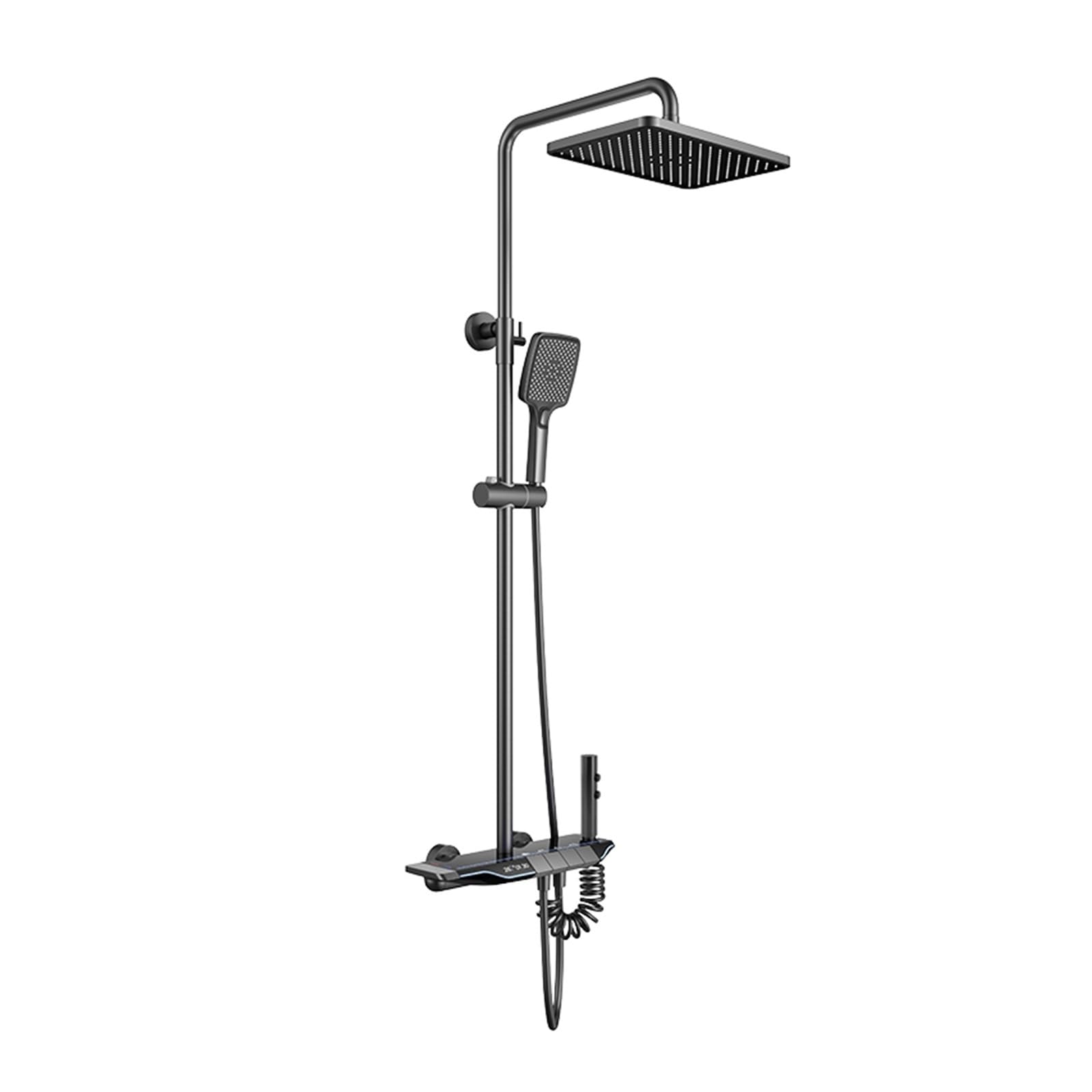 Shower System, Digital Shower System Intelligent Bathroom Temperature Display Faucet Set Rainlfall Mixer Bidet