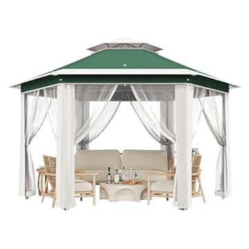 pop up pergola with sides