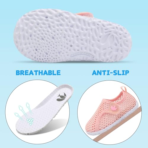 Image of FEETCITY Water Shoes Kids Boys and Girls Aqua Socks Quick Dry Barefoot for Beach Outdoor Sports Lightweight