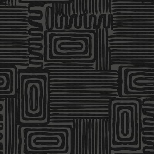 Papier peint autocollant sentiers noirs pour sublimer un salon contemporain chic