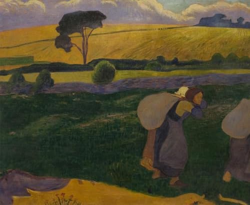 Impression sur toile Waschfrauen Paul Sérusier 60x90cm pour décoration salon modern