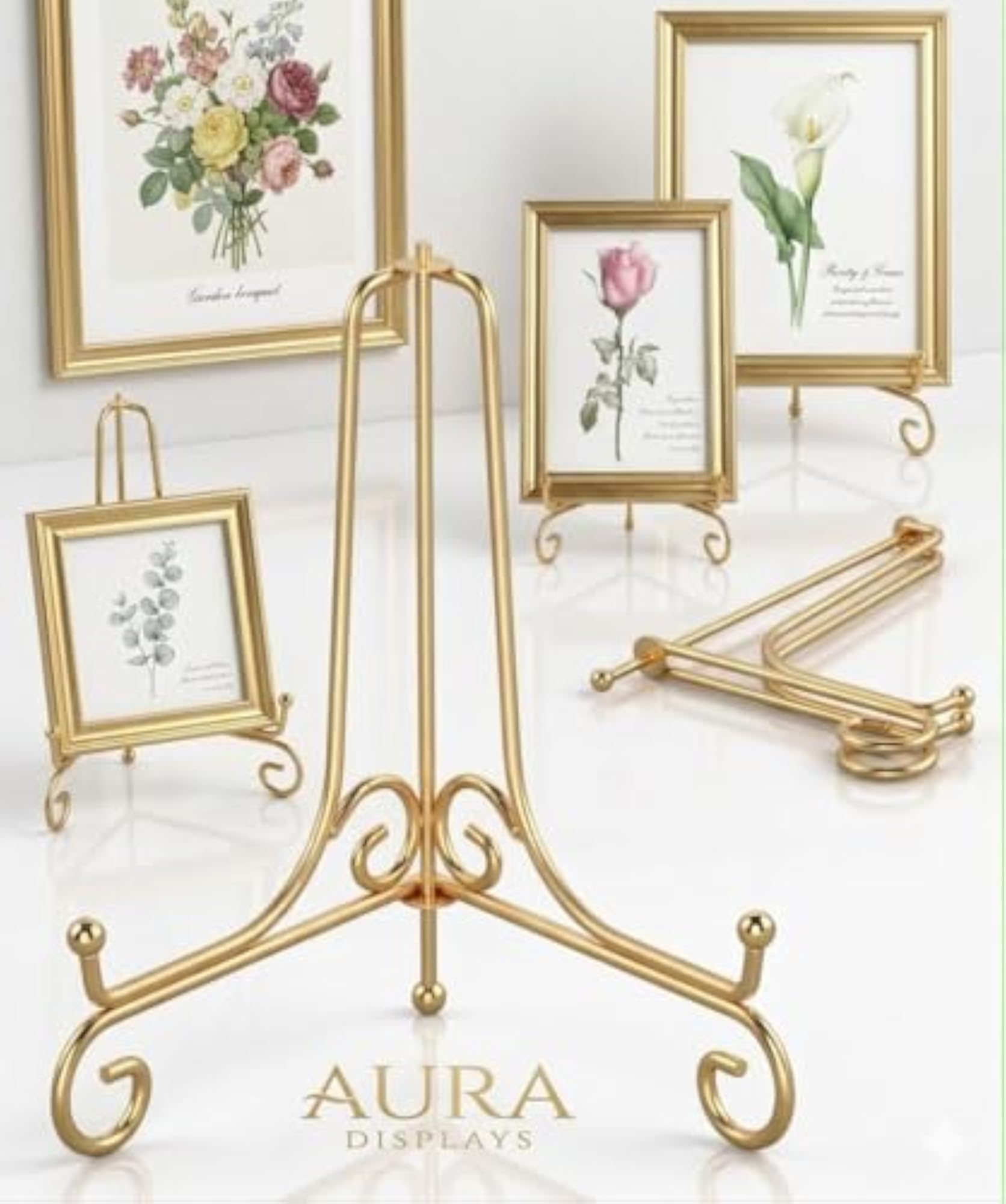 Metal Display Easel Stand for Frames and Artwork