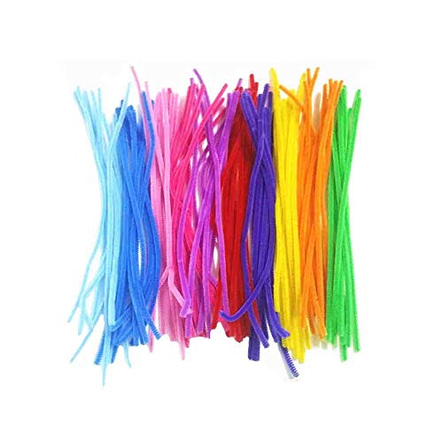 Mydio 200 Pack 12 Inch Chenille Colored Pipe Cleaners for Arts and Crafts,Random Color