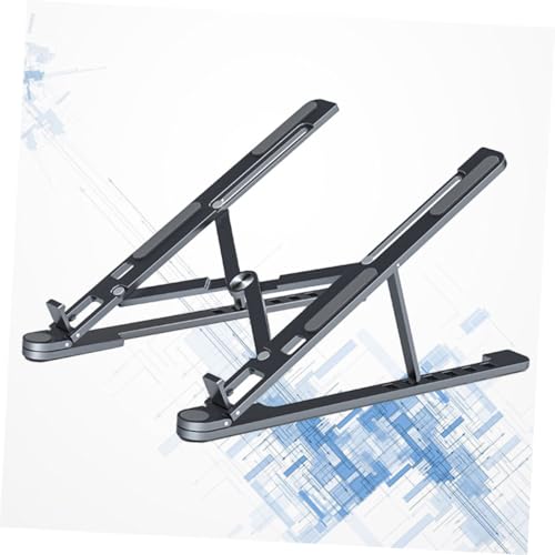 Base para laptop ajustable y plegable color gris oscuro miniatura 6