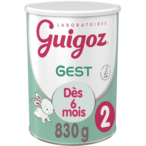 GUIGOZ GUIGOZGest 2 Lait bébé en poudre 2ème âge - de 6 à 12 mois - Boîte de 830g
