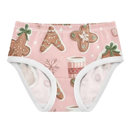 Girls' Cotton Panties Briefs Underwear for Girls Christmas Cookie - Main Image