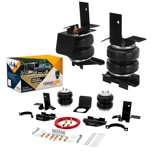 TORQUE Airbag Air Bag Suspension Kit for 1992-1999 GMC and Chevrolet Chevy Suburban 1500 2500 2WD 4WD Rear Helper Bag Spring Towing 5000 lbs (Replaces Firestone Ride Rite 2101) (TR2101)