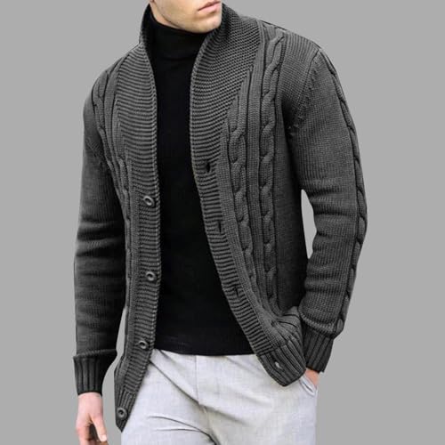 Cable Knit Sweater Men Button Down Sweater Open Front Cardigan Stand Collar Cardigan Sweater Fashion Sweaters2