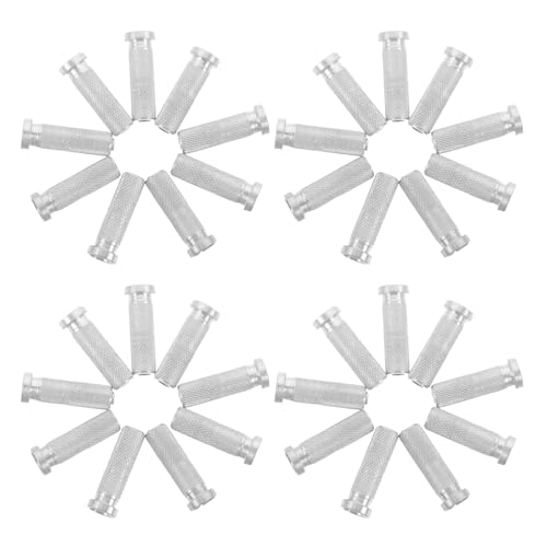 DECORNIJIA 50 Unidades Insertos de Aluminio para Flechas Rosca Precisa Base Metálica Resistente para Reemplazo de Puntas y Ejes de Arco