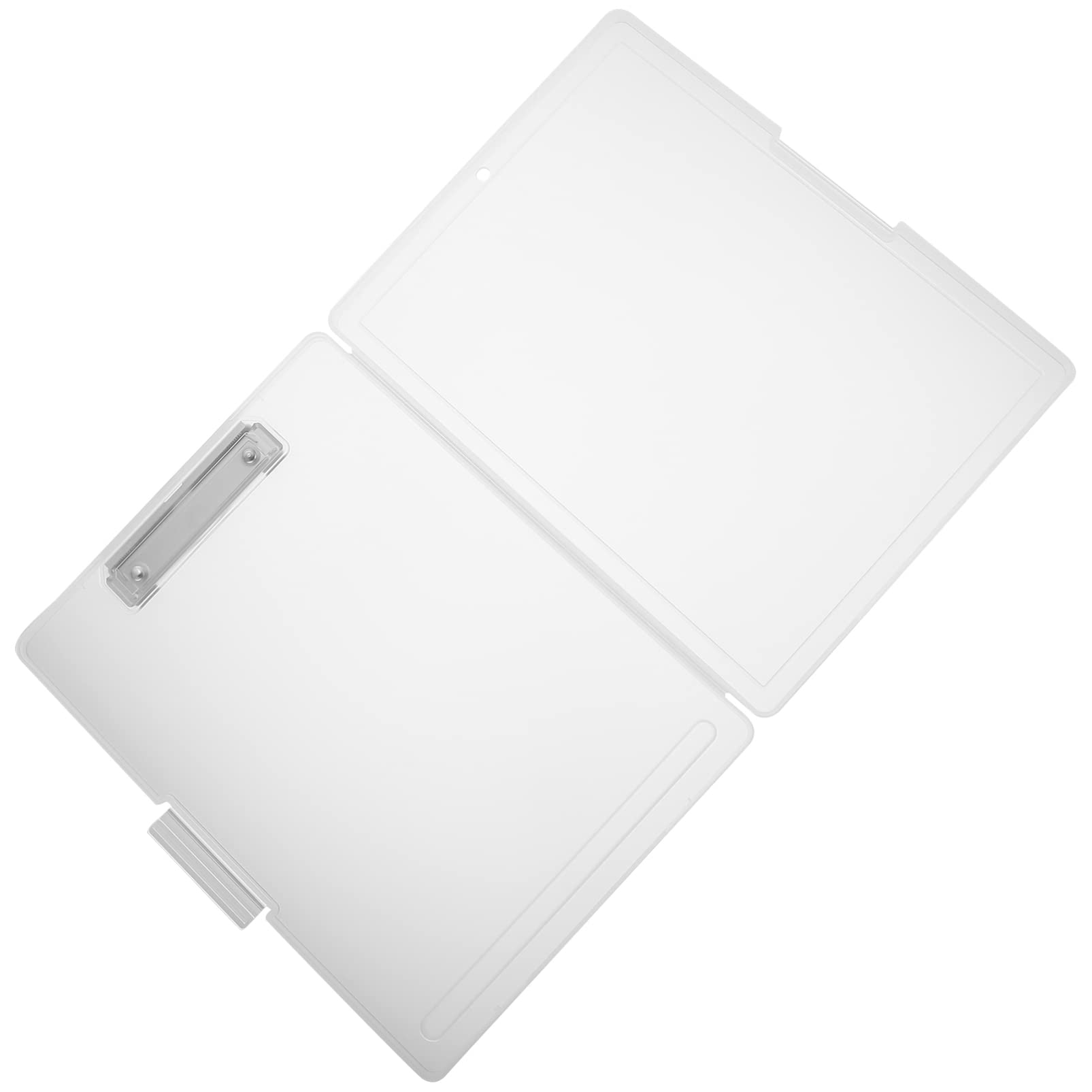 Klemmbrett-Ordner, Klemmbretter, Halter for Klassenzimmer, Schüler, Kunststoff, niedriger Ordner, Klemmbretter, Klemmbrett mit Stift, mit Papier, Brief, bequemes Schreiben, faltbar, 3 Stück