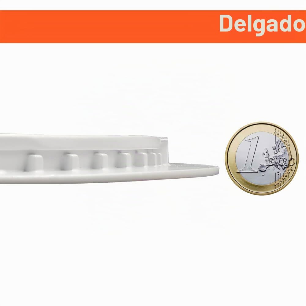 FactorLED Pack x3 Downlight LED Techo Empotrable Circular, 225mm 24W (300W), Panel Redondo Empotrado, URG17, Potencia Regulable, Luz Seleccionable 3000K-4000K-5700K (CCT) (3, Ø225mm)
