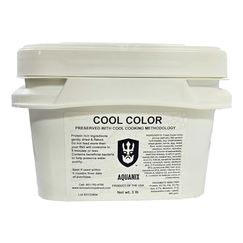Cool Color Enhancing Tropical Fish Flake with Brine Shrimp, 3 lb
