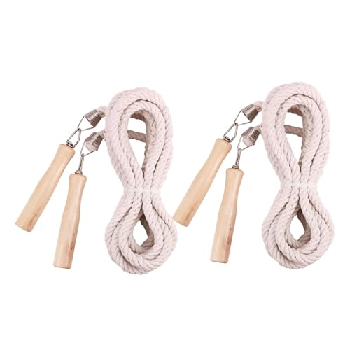 Corde à sauter coton longue pour garçon fille adulte et exercice de fitness extérieur en groupe