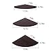 OROPY Wall Mount Solid Wood Floating Corner Shelves Set of 3, Rustic Wall Storage Display Shelf for Bedroom, Living Room, Kitchen, Office (11.4-9.8 -7.8 inches)