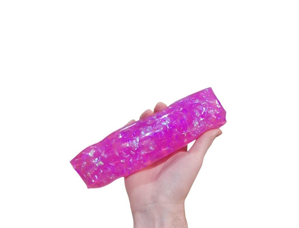 HGL SHAKE & SHIMMER WATER WRIGGLER Toy - Glittery Tubes of Sparkles That are Easy to Squeeze but Hard to Hold