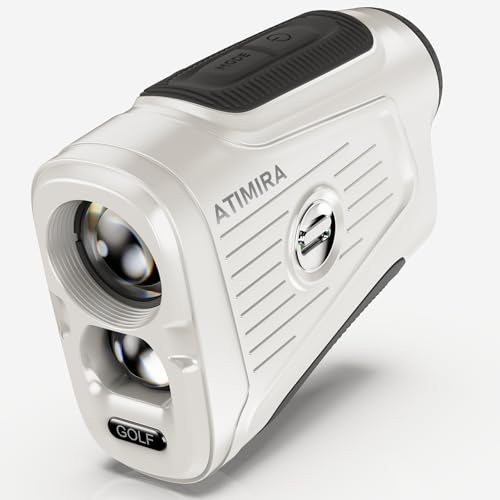 1300Yds Golf Rangefinder with Slope Switch, High-Precision Range Finder, 7X Magnification, Flag Lock...