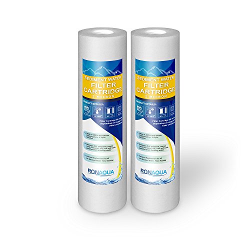 5 Micron Sediment Water Filter Cartridge 2 Pack Replacement Set Well-Matched With P5, Ap110, Wfpfc5002, Cfs110, Rs14, Whkf-Gd05 #TOP21