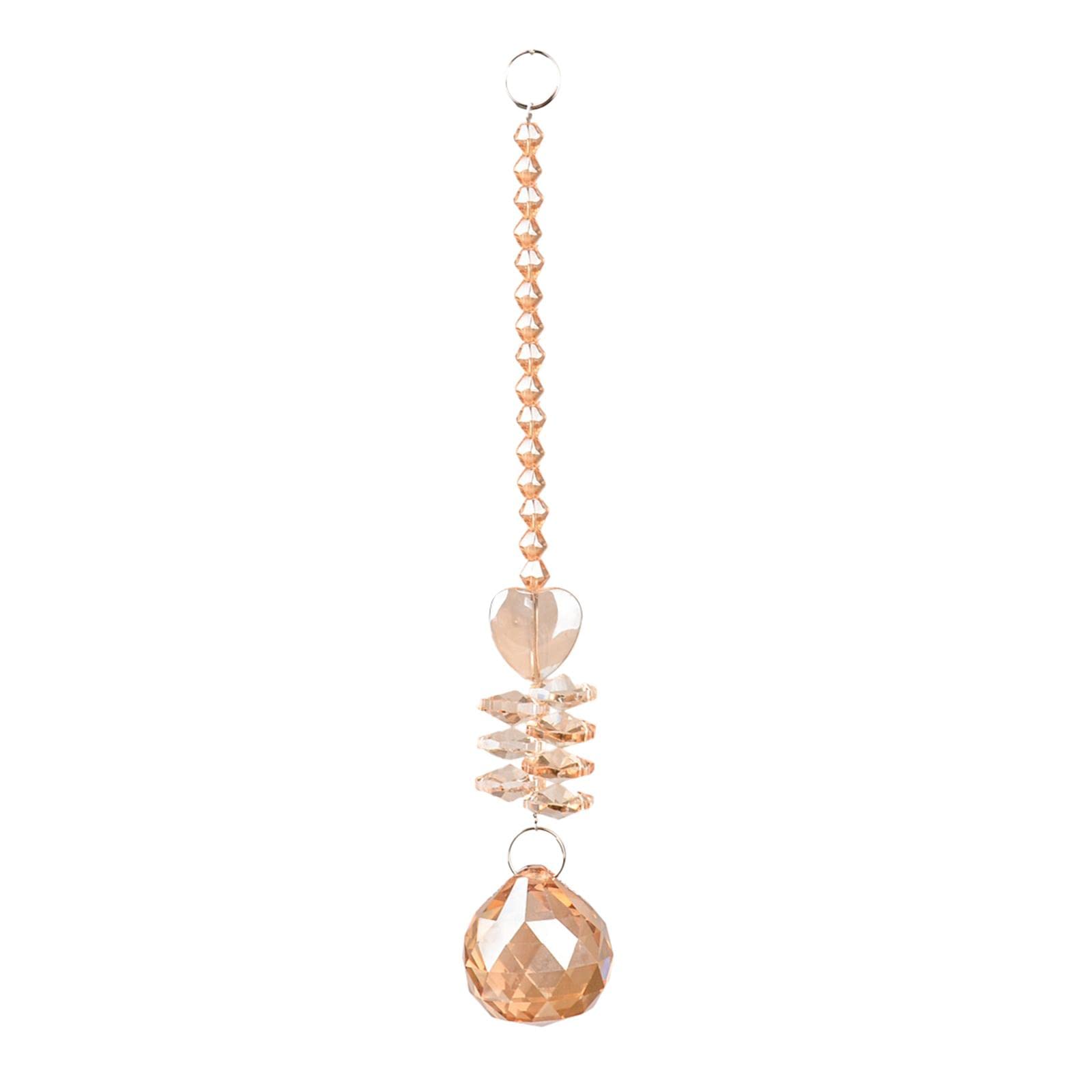 Elegant Crystal Hanging Ornament Rainbow Maker Wedding Garden Car Decor A | Home Decor | Suncatchers & Mobiles-image-32