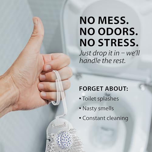 Spargos Home Toilet Urinal Screen, 12 Pack Ocean Breeze Mats by SPARGOS - Used condition - Image 8