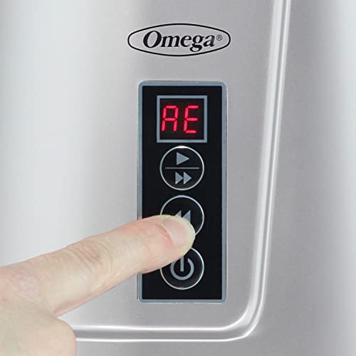 Omega Jc3000Sv13 Vertical Masticating Juicer, 65 Rpm Compact Cold Press Juicer Machine, 150 W, Silver #TOP7