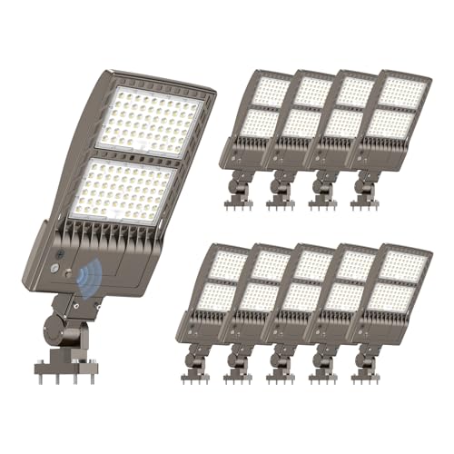 KUKUPPO 10 Pack 320W LED Parking Lot Light 48,000LM Court Lights 110-277VAC
