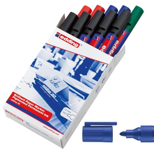 Marqueur papier Edding 30 pour organiser vos boîtes de rangement à la maison