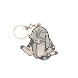 Novelty Cat Design Keychain with Mechanical Rotating Feature Decorative Key Ring Accessory for Bags and Keys