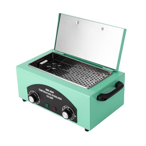 Esterilizador de aire caliente, 300 W, esterilizador de alta temperatura, 1,5 l, rango de temperatura 50-220 ℃, esterilizador de calor seco, para desinfección de cubiertos de acero inoxidable