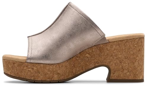 Image of Clarks Women's Nerisa Vine Cork Heeled Sandal