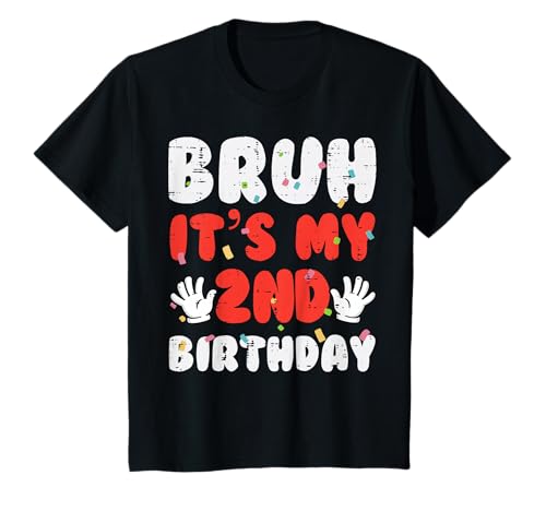 �L�b�Y Bruh Its My 2nd Birthday Hands 2 Bday �j�̎q ���̎q �L�b�Y �c�� T�V���c