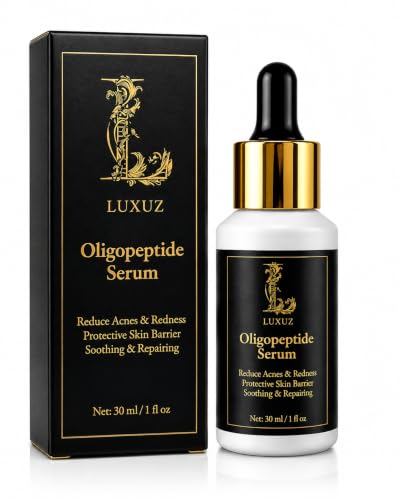 LUXUZ Oligopeptide Serum for Face, Hydrating Peptide Serum for Dry & Sensitive Skin, Skin Barrier...