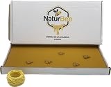 KIT Para fabricar Velas de Cera de abeja,Natural, Origen ESPAÑA en La Sierra de La Culebra y Sanabria (Zamora) de manera Ecologica y tradicional- Sin Parafina. (KIT 10 Laminas 42cm x 20cm)