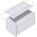 TecUnite 100 Pack Disposable Face Masks Breathable Dust Filter Masks Mouth Cover Masks with Elastic Ear Loop (White)