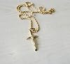 LIFETIME BLING 14K Gold Cross Crucifix Necklace Pendant Charm with 3MM Rope Chain Gift for Men Women Husband Wife Baptism Religious w/real strong Solid Clasp Fashion Jewelry (20) #4