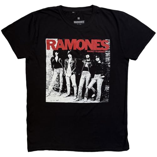 Image of Ramones Men's Rocket To Russia Short Sleeve T-Shirt, Black, X-Large