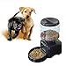 OUTAD 5.5L Automatic Pet Feeder with Voice Message Recording and LCD Screen Large Smart Dogs Cats Food Bowl Dispenser-black
