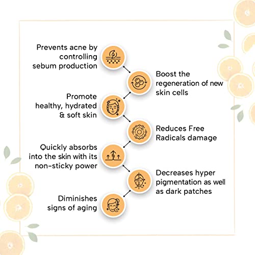 KEYA SETH AROMATHERAPY Orange Gel, Vitamin C Enriched, Brightening, Nourishing, Refreshing, Hydrating. Non-sticky Light Moisturizer,160gm