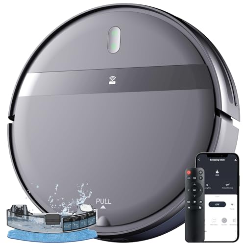 Kilgone Robot Vacuum and Mop Combo, WiFi/Alexa/App Scheduling, Smart Robotic