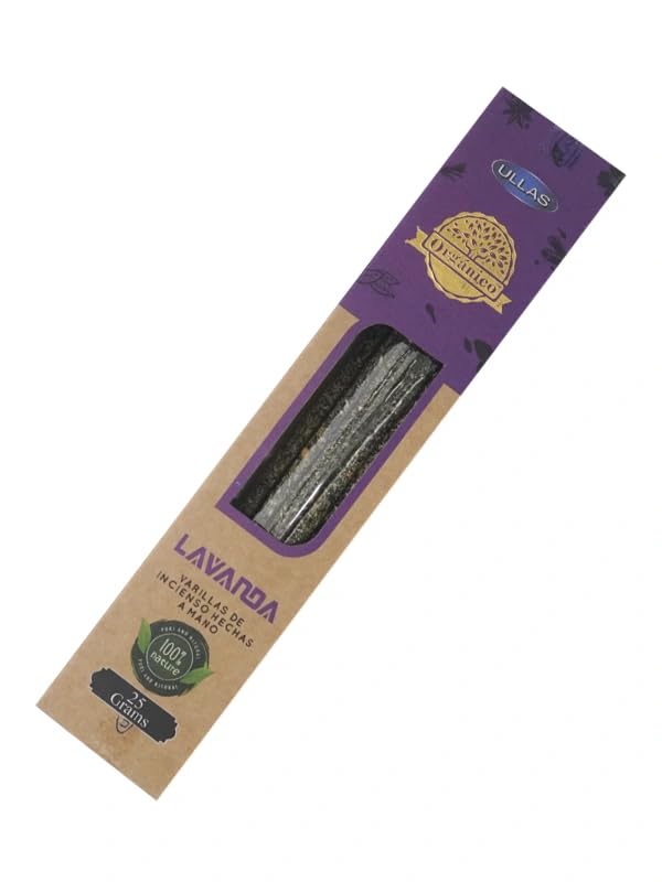Incienso Orgánico - ULLAS - Hecho a Mano - 25gr - Hecho en India...