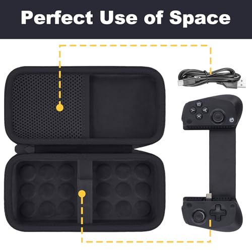 Image of Aenllosi for GameSir X5s /X5 Lite Mobile Gaming Controller Hard Carrying Case, GameSir Phone Controller Organizer, Black (Case Only)