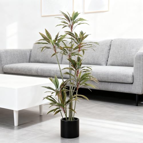 人工観葉植物 大型、フェイクグリーン 70-240cm、フェイク植物おしゃれ 装飾、造花 インテリ ア、鉢植え 葉、パキ ラ 多幸の 木、ヤシの木、モンステラ、オフィス、室内 装飾、鉢植え 植木、シンプ ル、ギフ ト、新築祝い (ベルベット, 150x13