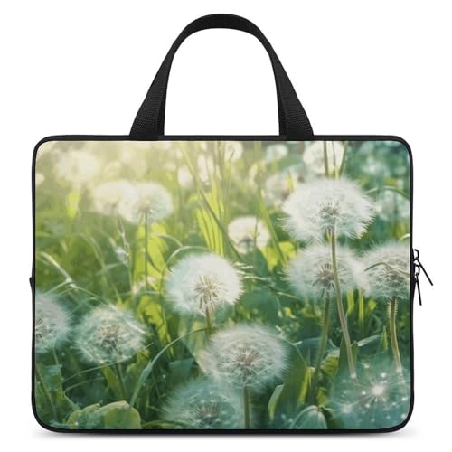 Sacoche portable pissenlits sac bandoulière ordinateur portable mixte