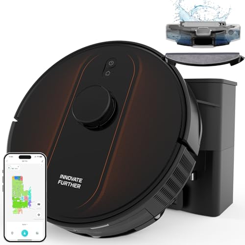 Image of Robot Vacuum and Mop Combo, Lidar Navigation Robotic Vacuum Cleaner with Self Emptying Station