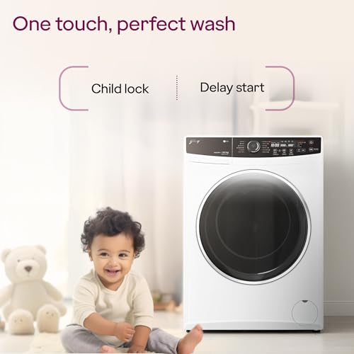 Image of Godrej 9 Kg 5 Star AI Powered, Steam Wash, Digi Inverter Motor, Steam Wash, 1400 RPM Spin Motor, Add To Wash, Fully Automatic Front Load Washing Machine (WFEON ZUS 9014 5.0 IDCRM GLWH, Glacial White)