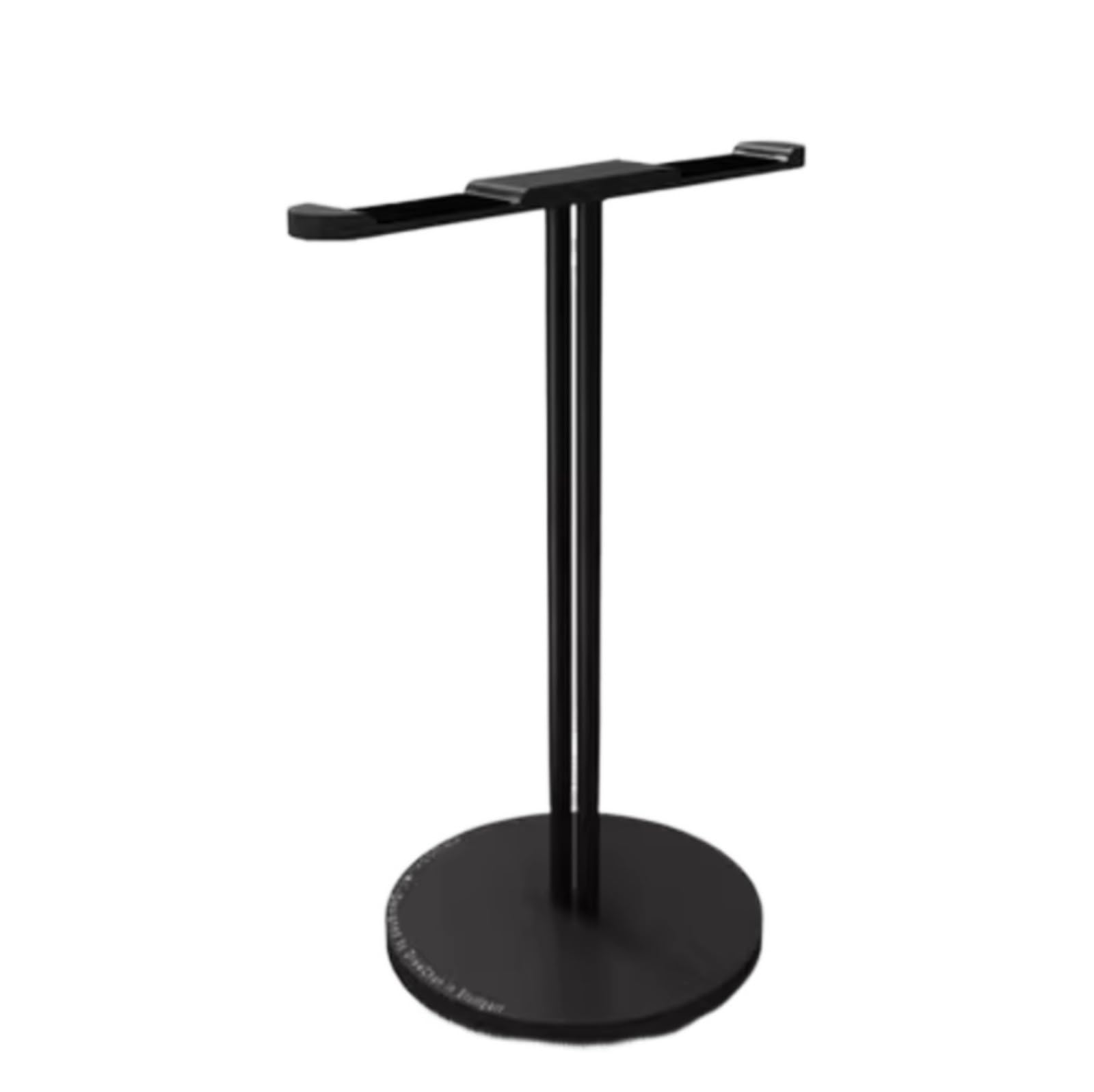 Supporto Supporto per Cuffie in Alluminio per Doppio Gancio per Espositore da Scrivania per Auricolari Cuffie(Black)