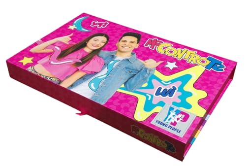 Cajonera estuche maletín Me Contro Te – Versión Fucsia con 72 colores Mina 4.0 (36 lápices pastel + 36 estándar) con 2 cajones by Tinta Unita Pool Over + llavero