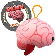 GIANT MICROBES Brain Plush Keychain, Gift for Med Student, Gifts for Neurologist, Brain Surgery Recovery, TBI Awareness, Neurology Gifts, Neuroscience Gift, Mental Health Awareness, Bag Charms