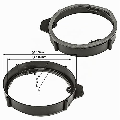 Sound-way - Adaptateurs Anneaux de Montage Haut-parleurs Speakers Enceintes Compatible avec Mercedes Classe A/B/E CLA GLK - KC-ME01